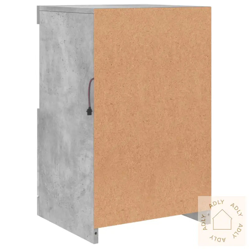 Skjenk Med Led-Lys Betonggrå 41X37X67 Cm