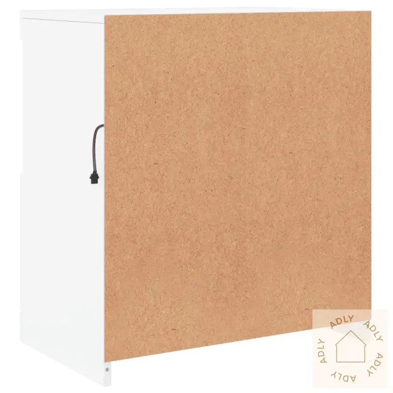 Skjenk Med Led-Lys Hvit 60X37X67 Cm