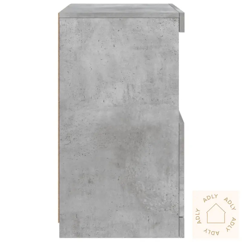 Skjenk Med Led-Lys Betonggrå 41X37X67 Cm