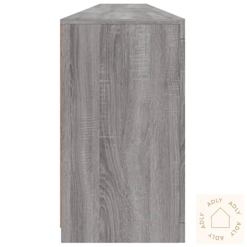 Skjenk Med Led-Lys Grå Sonoma 283X37X67 Cm