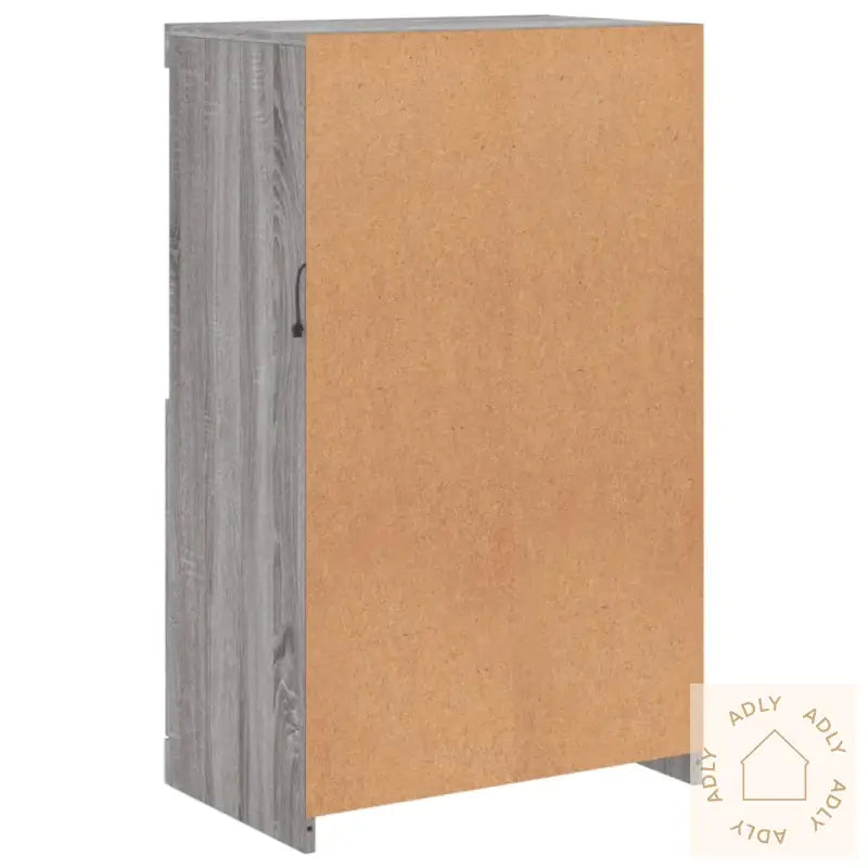 Skjenk Med Led-Lys Grå Sonoma 60,5X37X100 Cm