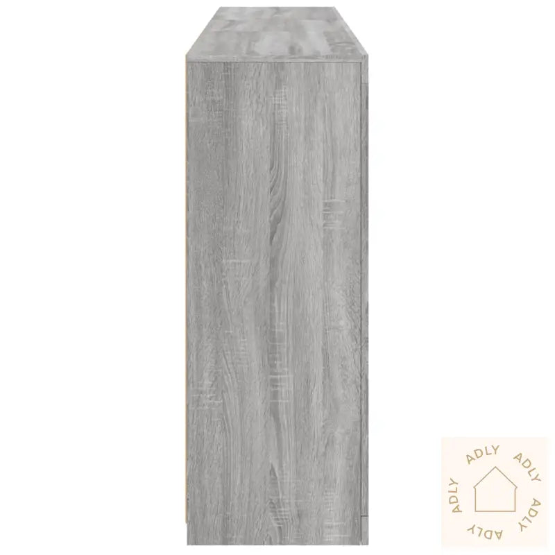 Skjenk Med Led-Lys Grå Sonoma 162X37X100 Cm