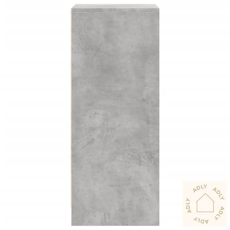 Skjenk Med Led Betonggrå 42,5X34X85 Cm Konstruert Tre