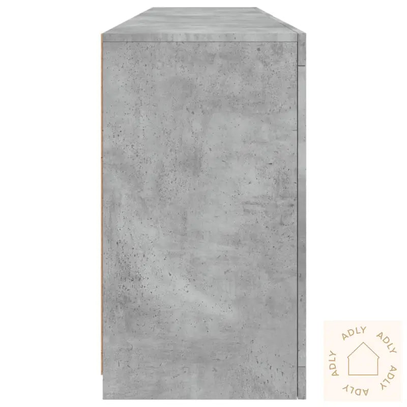 Skjenk Med Led-Lys Betonggrå 164X37X67 Cm