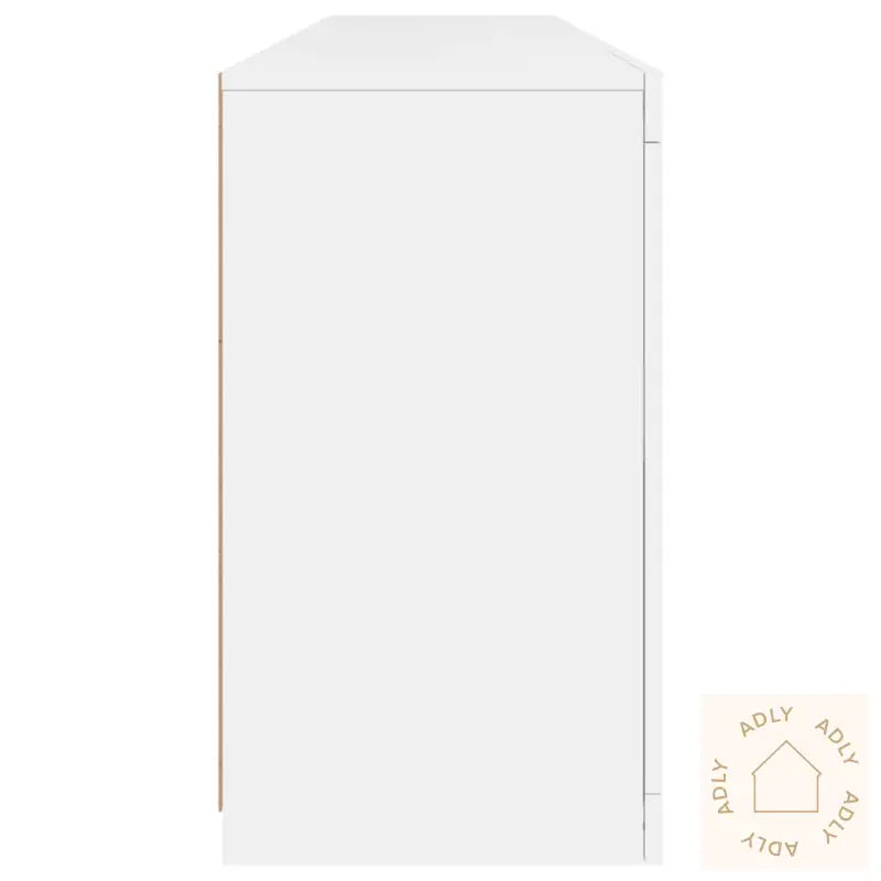 Skjenk Med Led-Lys Hvit 164X37X67 Cm