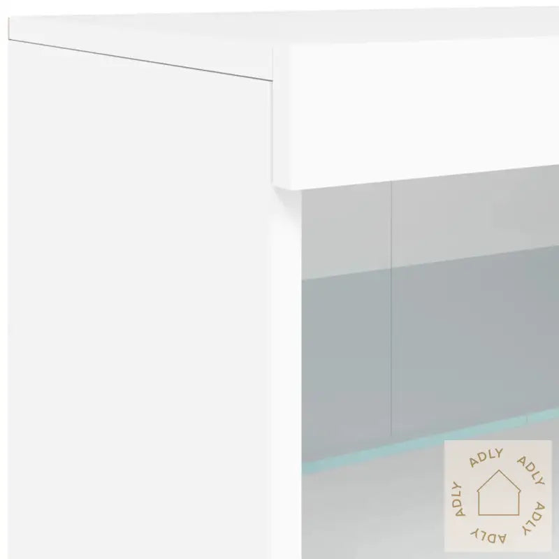 Skjenk Med Led-Lys Hvit 41X37X67 Cm