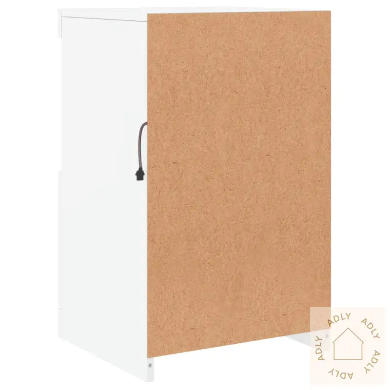 Skjenk Med Led-Lys Hvit 41X37X67 Cm