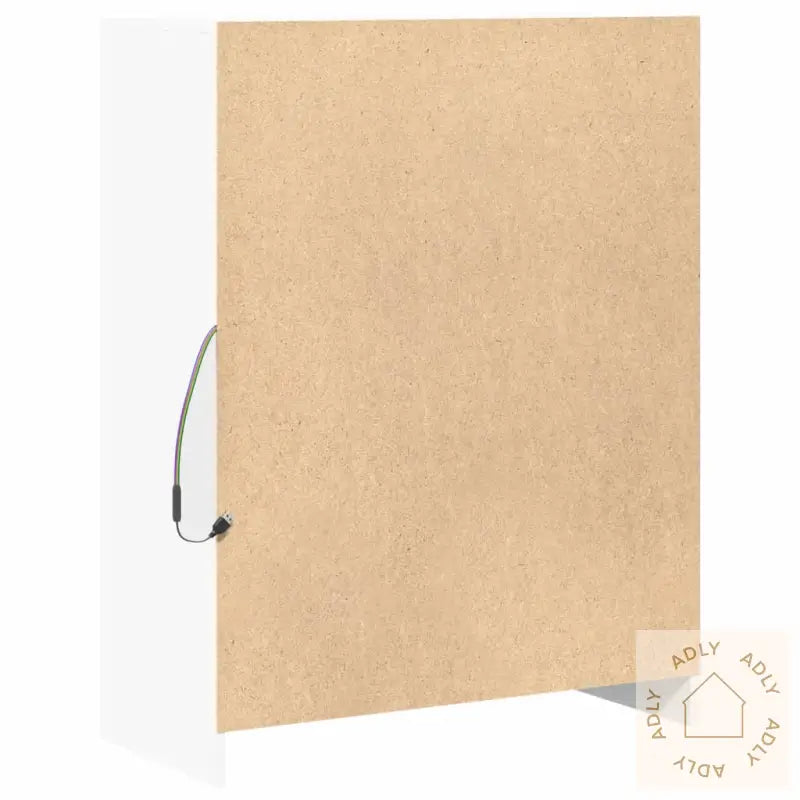 Skjenk Med Led Hvit 77X34X100 Cm Konstruert Tre