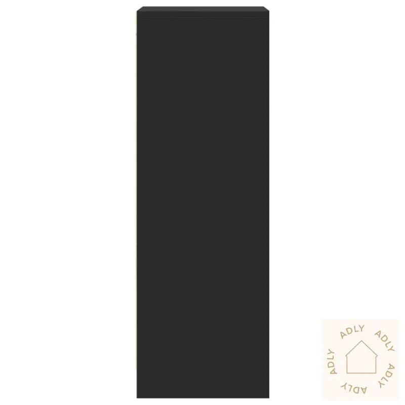 Skjenk Med Led Svart 42,5X34X100 Cm Konstruert Tre