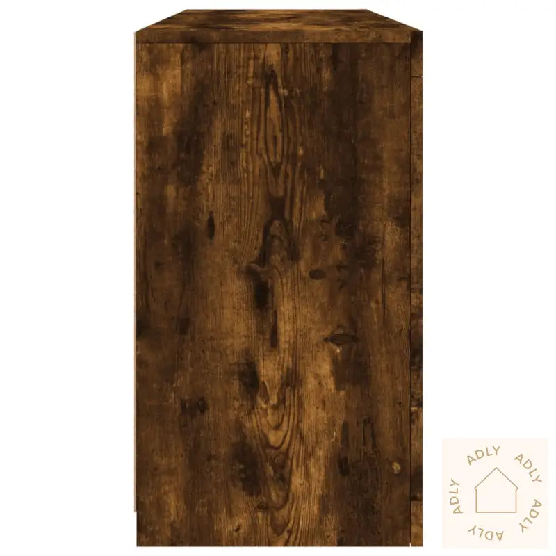 Skjenk Med Led-Lys Røkt Eik 142,5X37X67 Cm