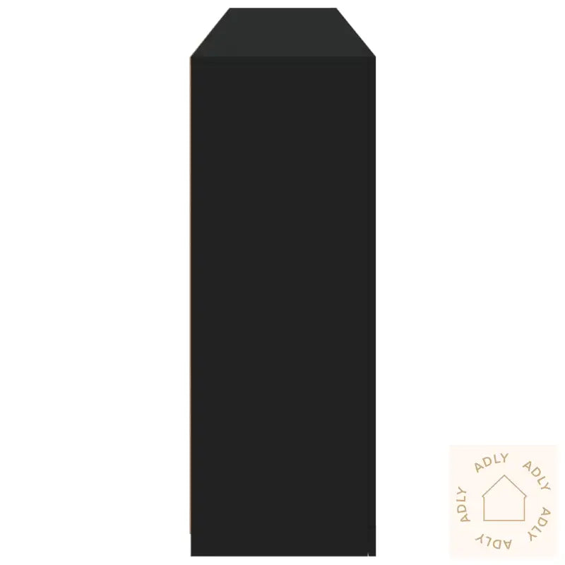 Skjenk Med Led-Lys Svart 202X37X100 Cm