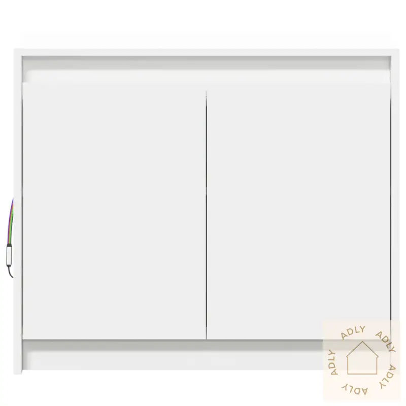 Skjenk Med Led Hvit 72X34X61 Cm Konstruert Tre