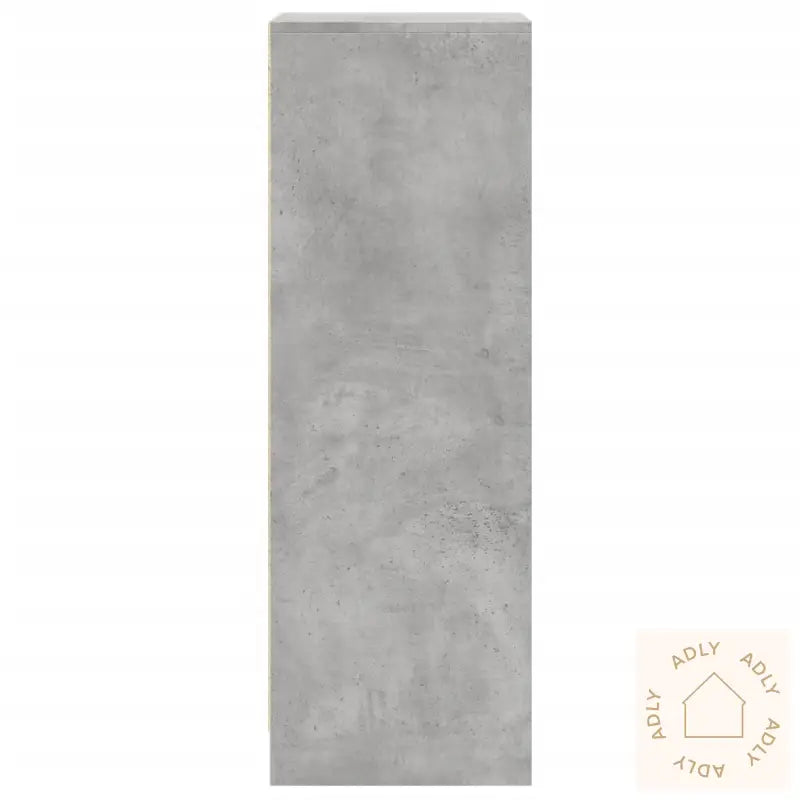 Skjenk Med Led Betonggrå 42,5X34X100 Cm Konstruert Tre