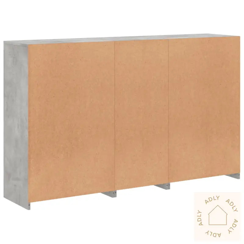 Skjenk Med Led-Lys Betonggrå 162X37X100 Cm