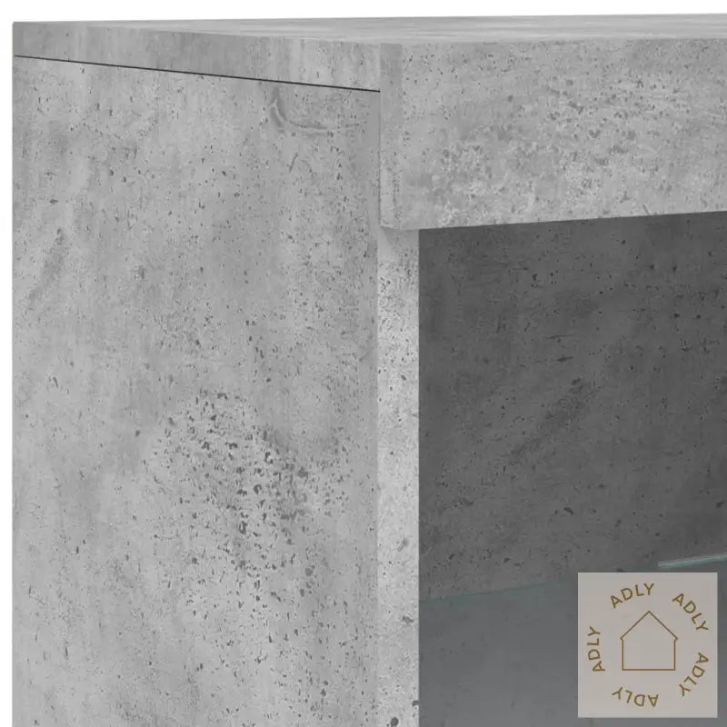 Skjenk Med Led-Lys Betonggrå 162X37X100 Cm