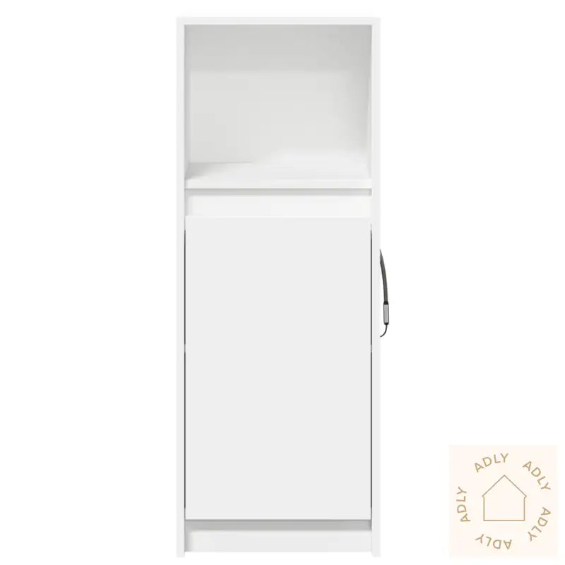 Skjenk Med Led Hvit 38X34X100 Cm Konstruert Tre