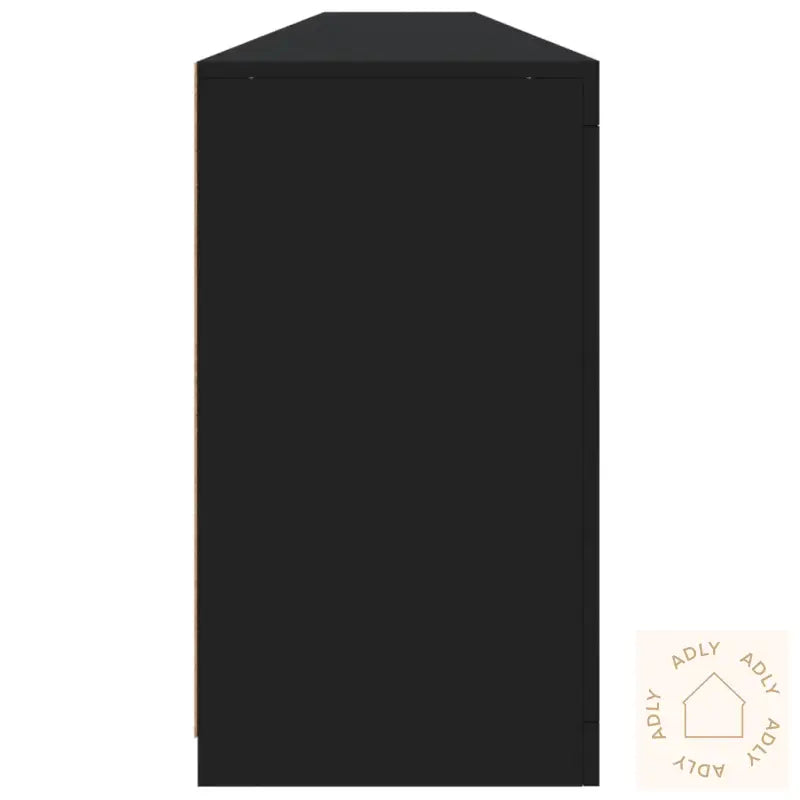 Skjenk Med Led-Lys Svart 283X37X67 Cm