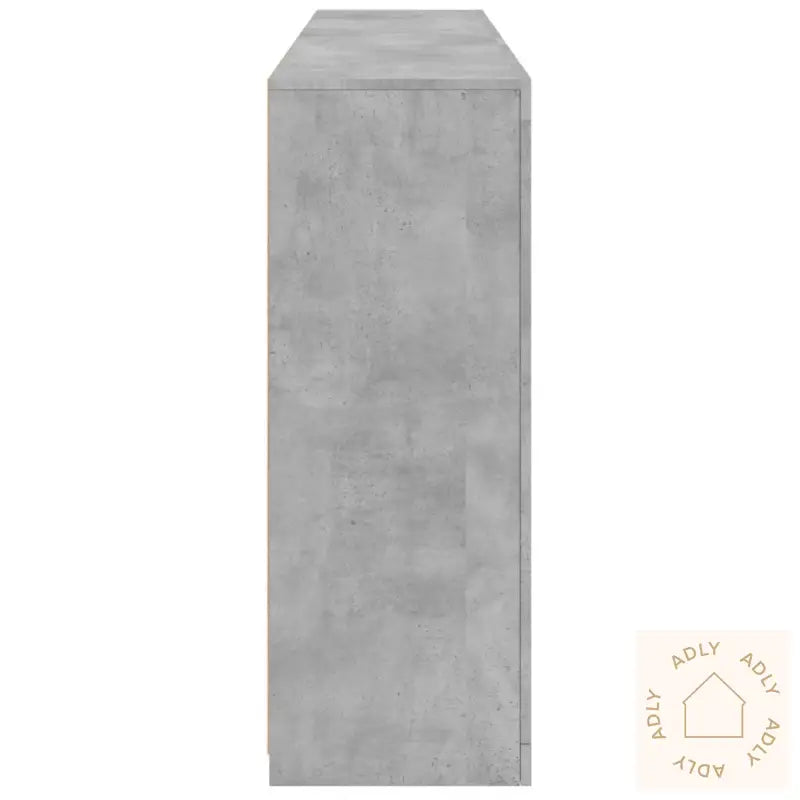 Skjenk Med Led-Lys Betonggrå 162X37X100 Cm