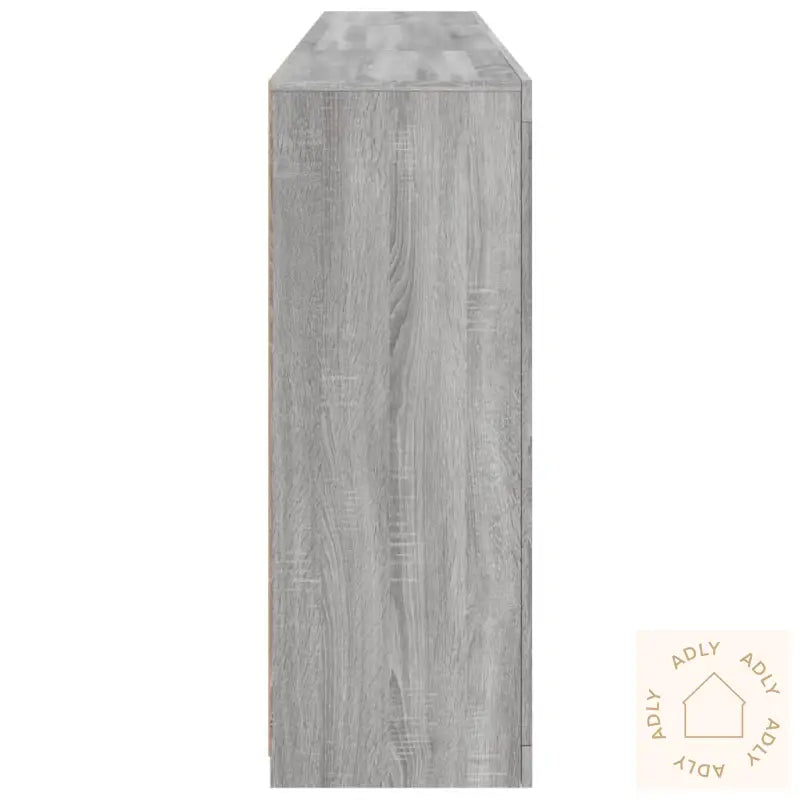 Skjenk Med Led-Lys Grå Sonoma 202X37X100 Cm