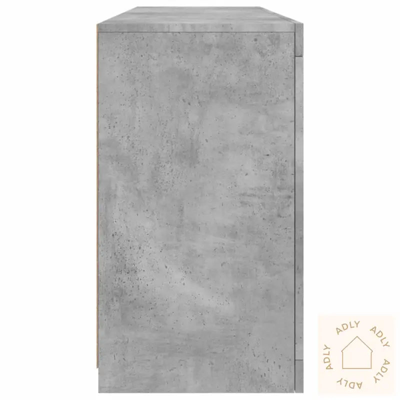Skjenk Med Led-Lys Betonggrå 163X37X67 Cm