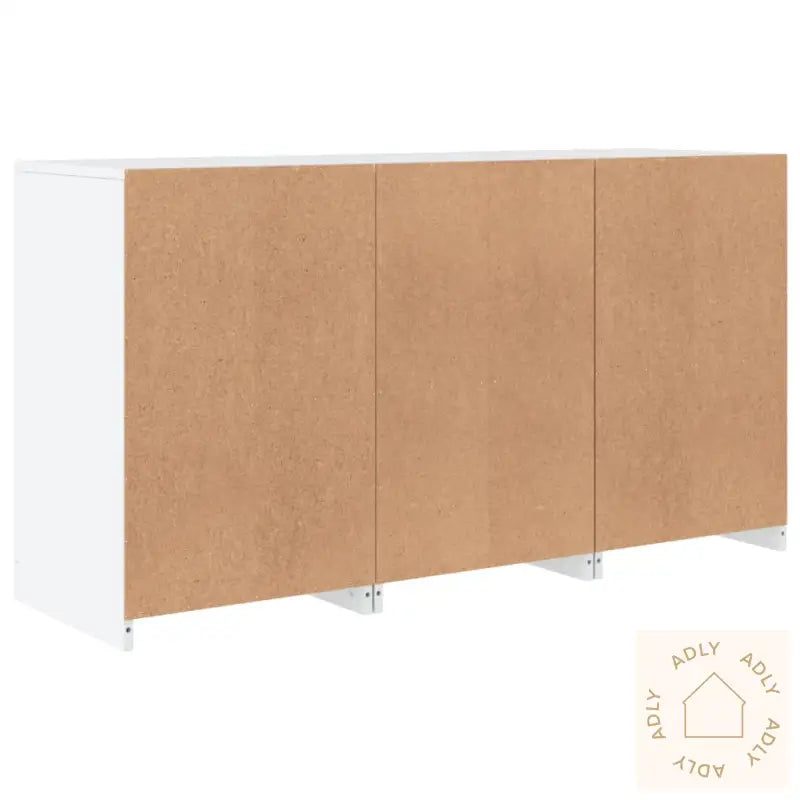 Skjenk Med Led-Lys Hvit 123X37X67 Cm