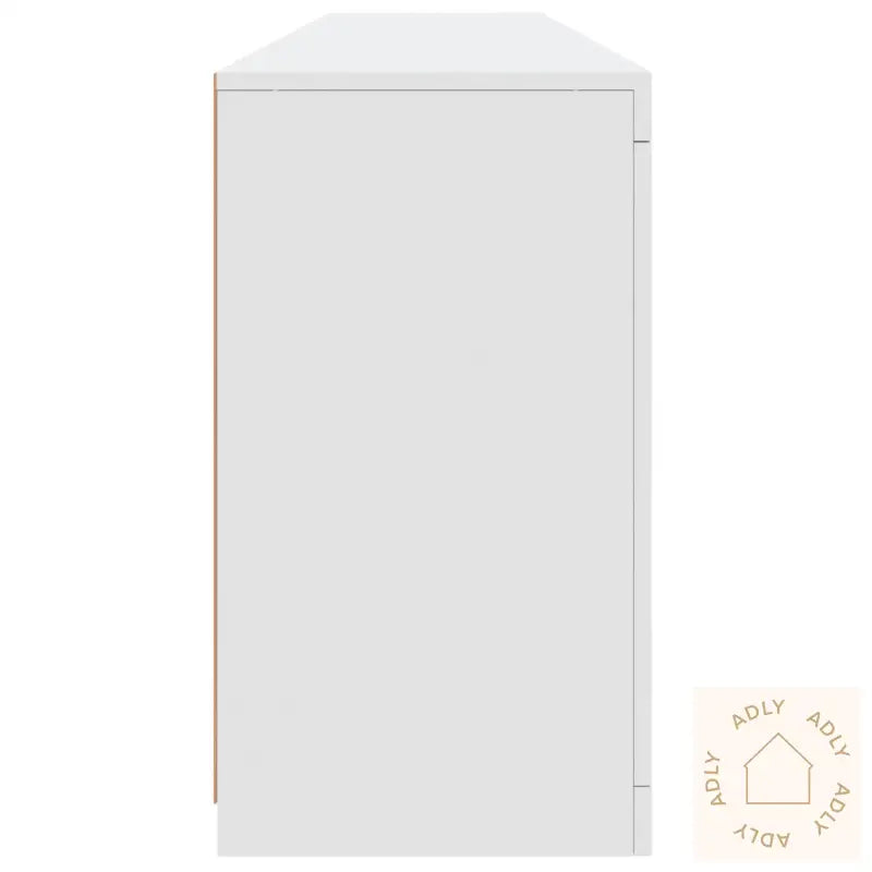 Skjenk Med Led-Lys Hvit 181,5X37X67 Cm