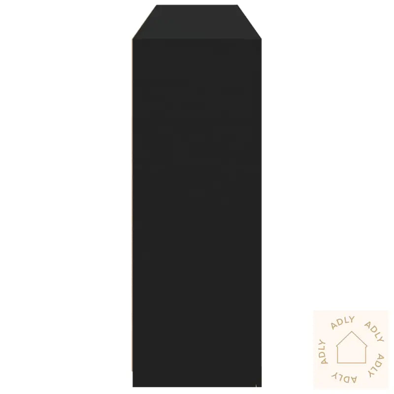 Skjenk Med Led-Lys Svart 162X37X100 Cm