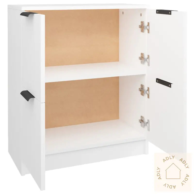 Skjenk Hvit 60X30X70 Cm Konstruert Tre