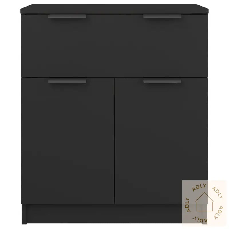 Sidebord Svart 60X30X70 Cm Konstruert Tre