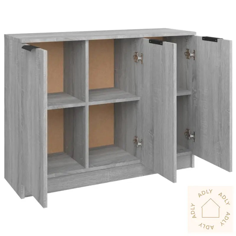 Skjenk Grå Sonoma 90,5X30X70 Cm Konstruert Tre