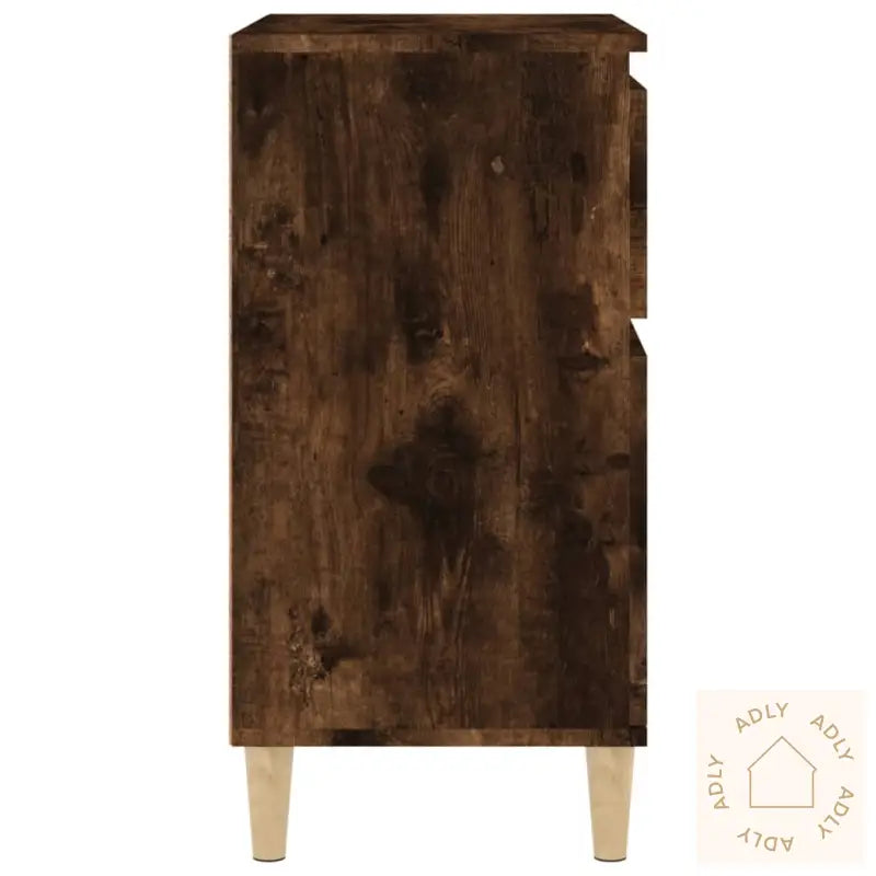 Skjenk Røkt Eik 60X35X70 Cm Konstruert Tre