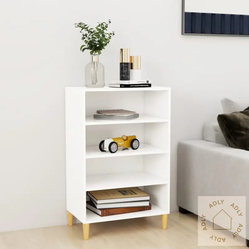Skjenk Hvit 57X35X90 Cm Konstruert Tre