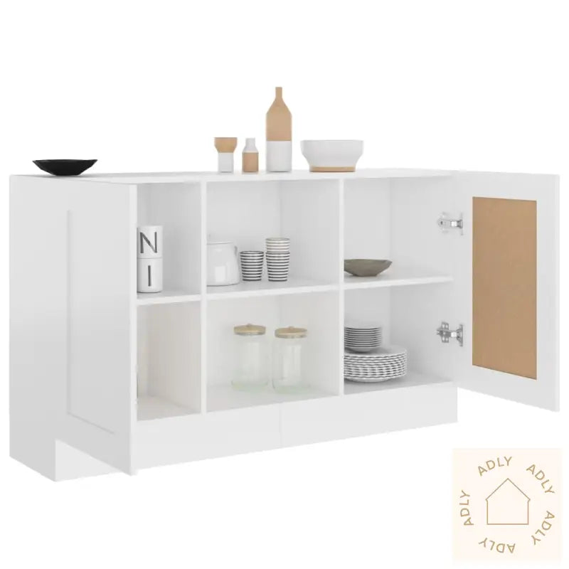 Skjenk Hvit 120X30,5X70 Cm Konstruert Tre