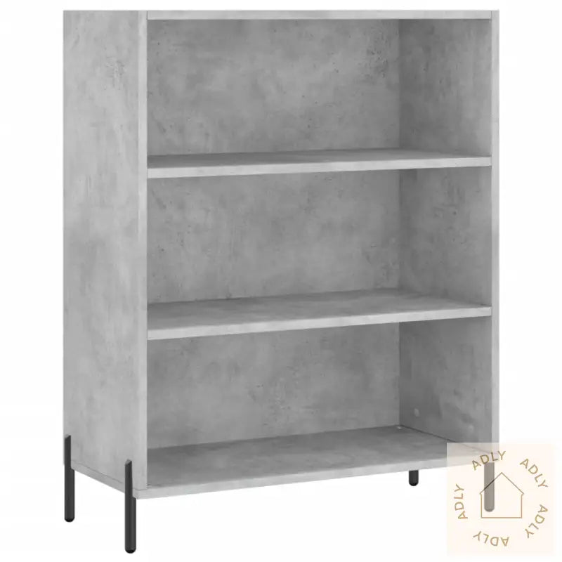 Hylle Betonggrå 69,5X32,5X90 Cm Konstruert Tre