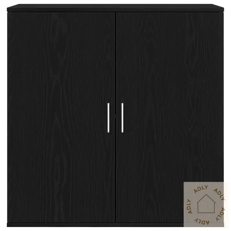 Skjenk Svart Eik 79X38X80 Cm Konstruert Tre