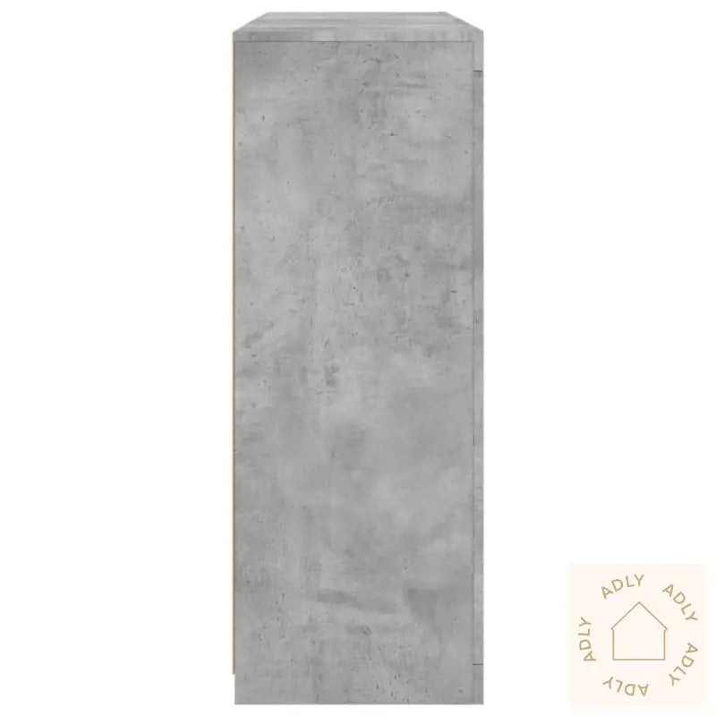 Skjenker Med Led-Lys 3 Stk Betonggrå Konstruert Tre