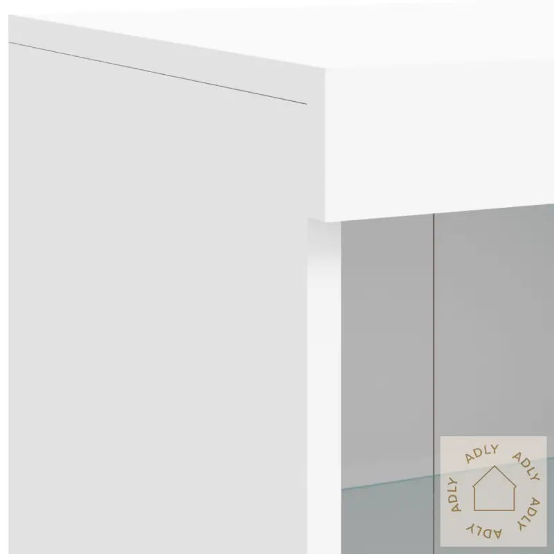 Skjenker Med Led-Lys 3 Stk Hvit Konstruert Tre