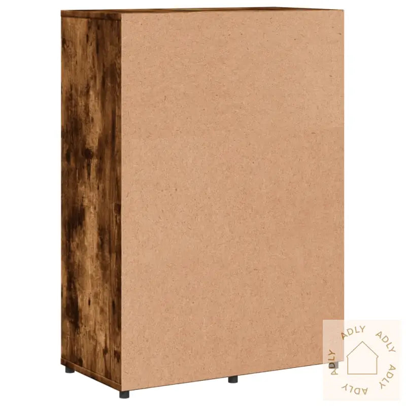 Skjenker 2 Stk Røkt Eik 60X31X84 Cm Konstruert Tre