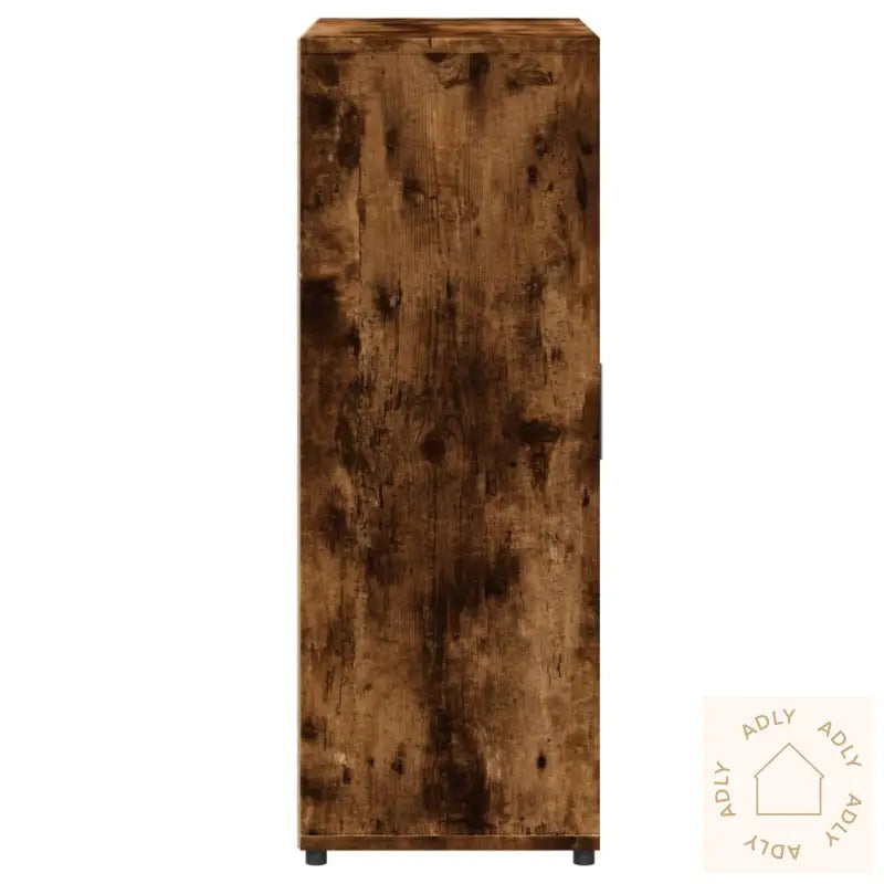 Skjenker 2 Stk Røkt Eik 60X31X84 Cm Konstruert Tre