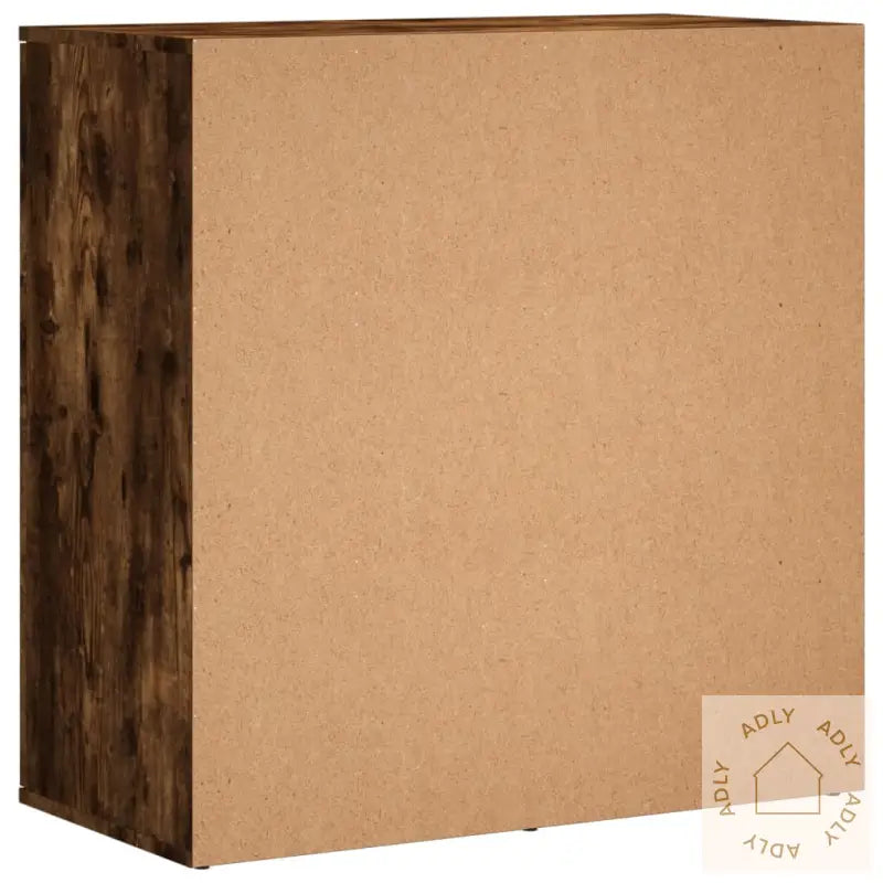 Skjenker 2 Stk Røkt Eik 79X38X80 Cm Konstruert Tre