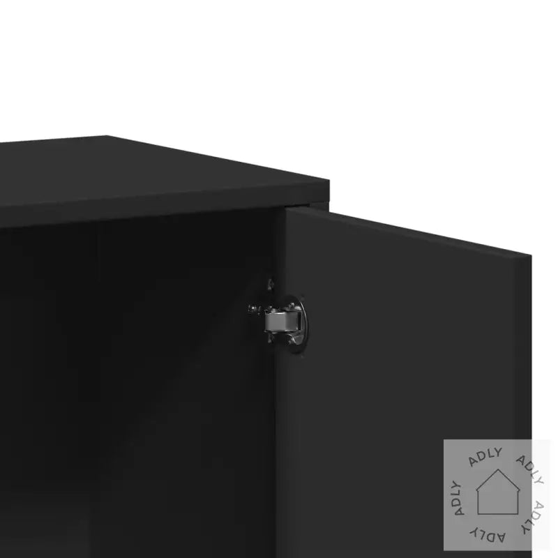 Skjenker 2 Stk Svart 60X31X70 Cm Konstruert Tre
