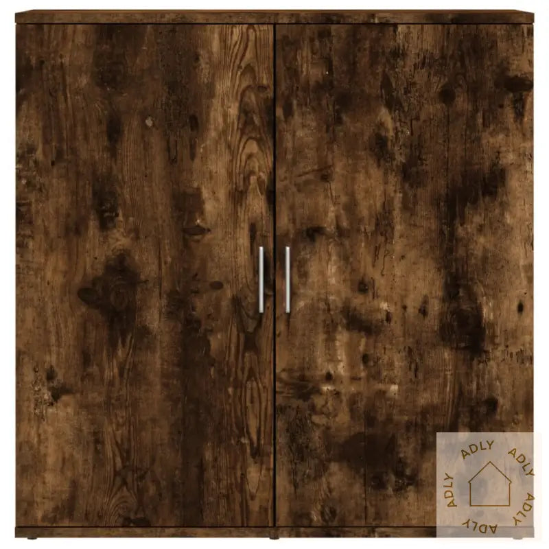 Skjenker 2 Stk Røkt Eik 79X38X80 Cm Konstruert Tre