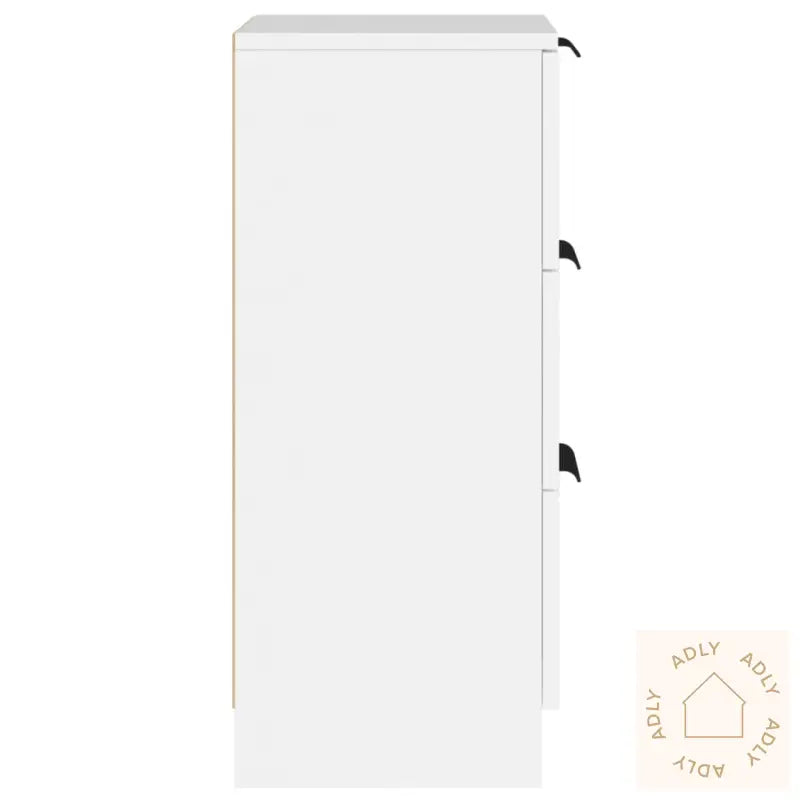 Skjenker 2 Stk Hvit 30X30X70 Cm Konstruert Tre
