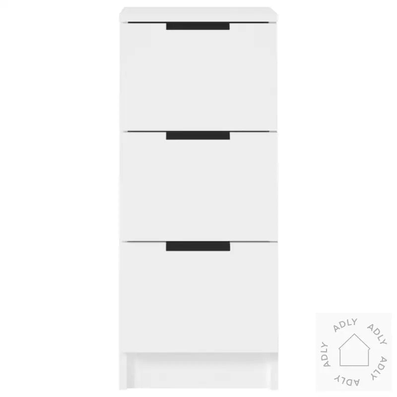 Skjenker 2 Stk Hvit 30X30X70 Cm Konstruert Tre