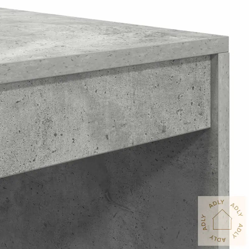 Skrivebord Med Lagringsplass Betonggrå Sponplate
