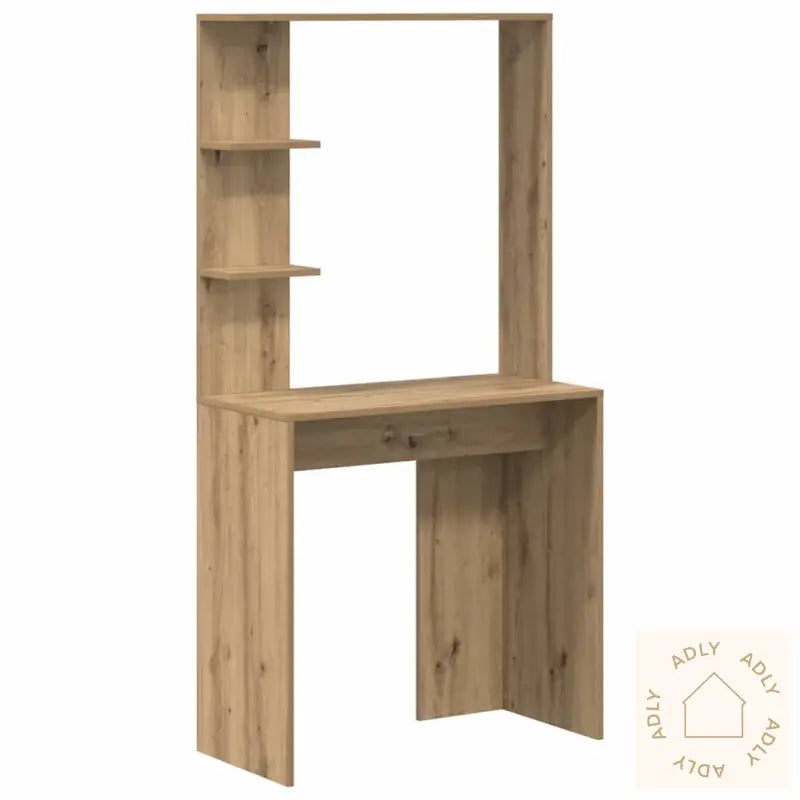 Skrivebord Med Lagring Artisan Oak Konstruert Tre