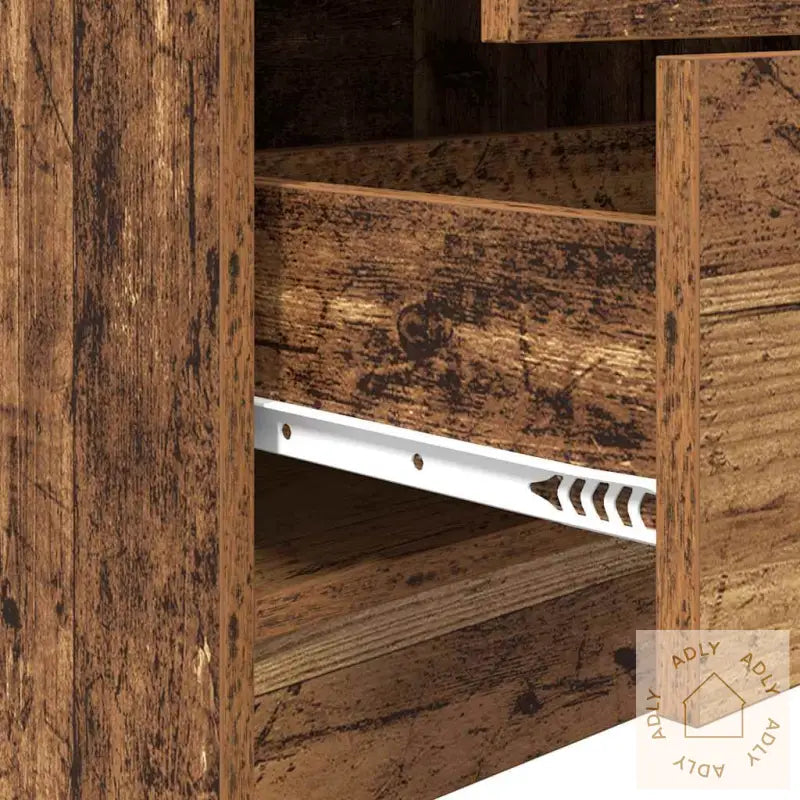 Skrivebord Med Lagring Gammel Tre Sponplate