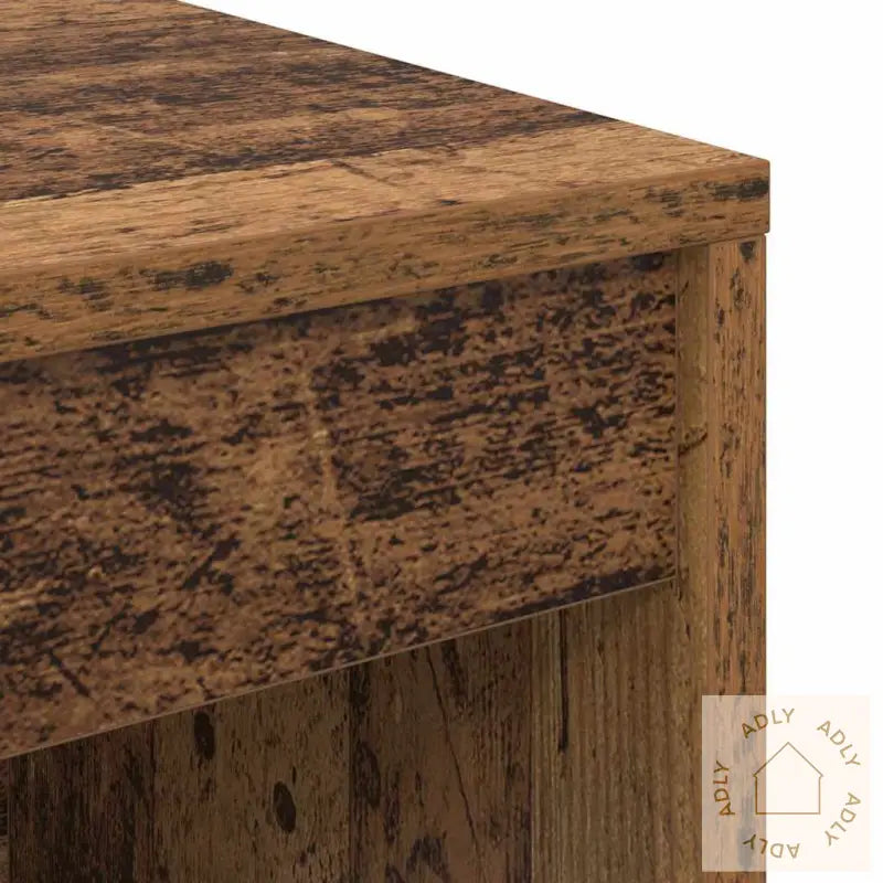 Skrivebord Med Lagring Gammel Tre Sponplate