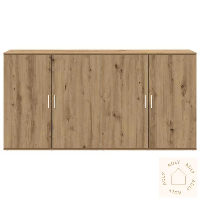 Skap 2 Stk Artisan Eik 79X38X80 Cm Konstruert Tre
