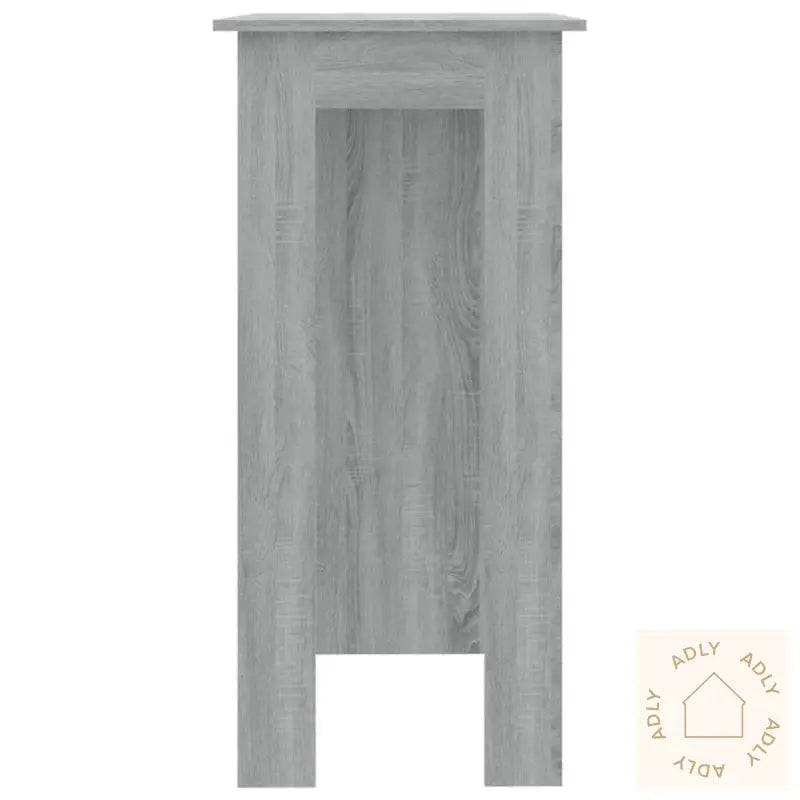 Barbord Med Hylle Grå Sonoma Eik 102X50X103,5 Cm Konstruert Tre